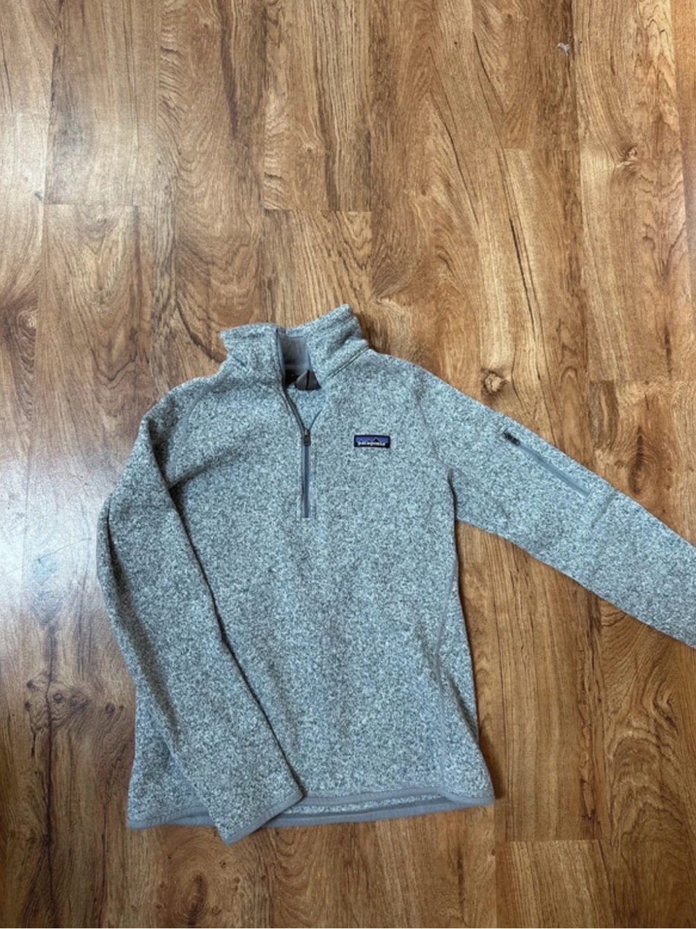 Patagonia Gray Quarter-Zip Fleece Pullover